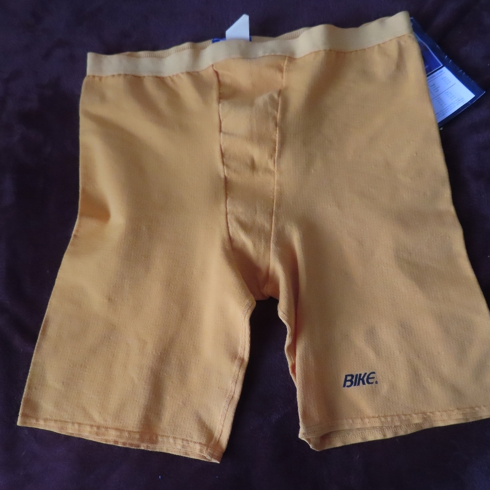 Vintage Bike Compression Full Athletic Cut Pro NFL Field Short GOLD 7625 XL